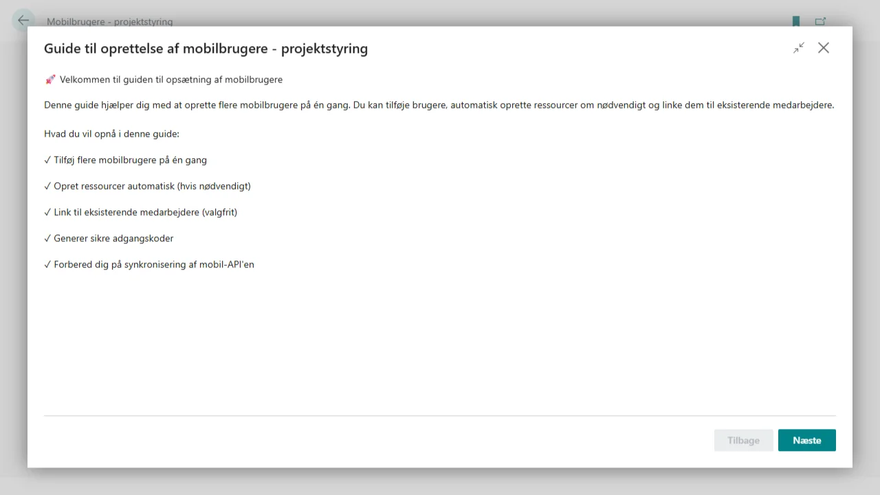 Opsætning af timesheet og timetyper